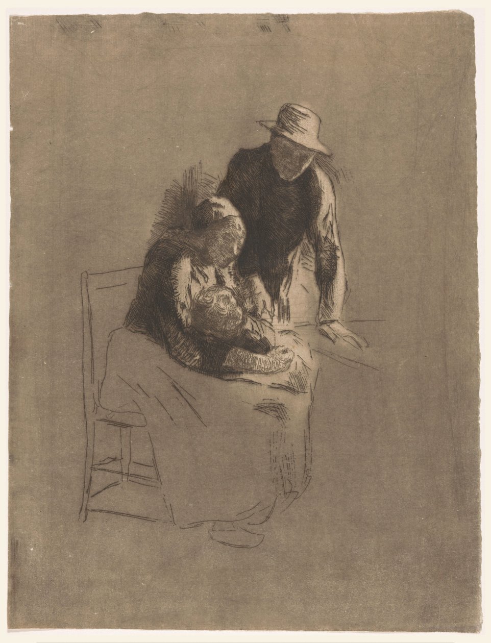 Famille de paysans - Albert  Neuhuys