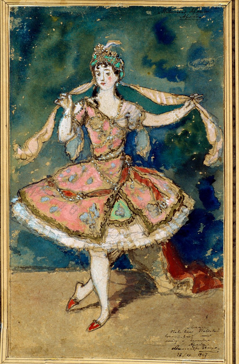 Costume préparatoire pour "Le pavillon d