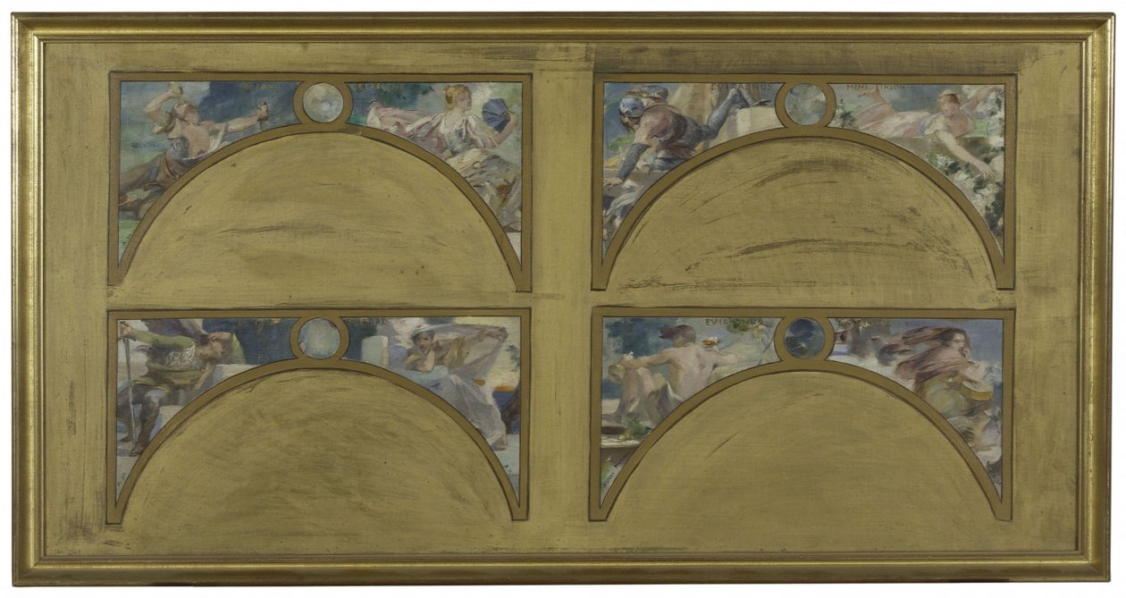 Esquisse pour le Salon des Lettres à l