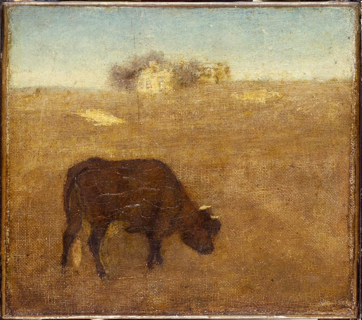 Lueur du Soir, la Vieille Vache Rouge, début à mi-1870s - Albert Pinkham Ryder