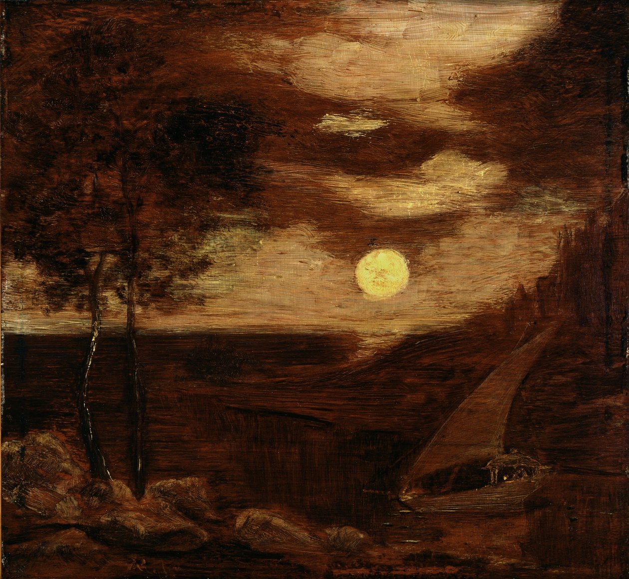 Le bateau des amoureux - Albert Pinkham Ryder