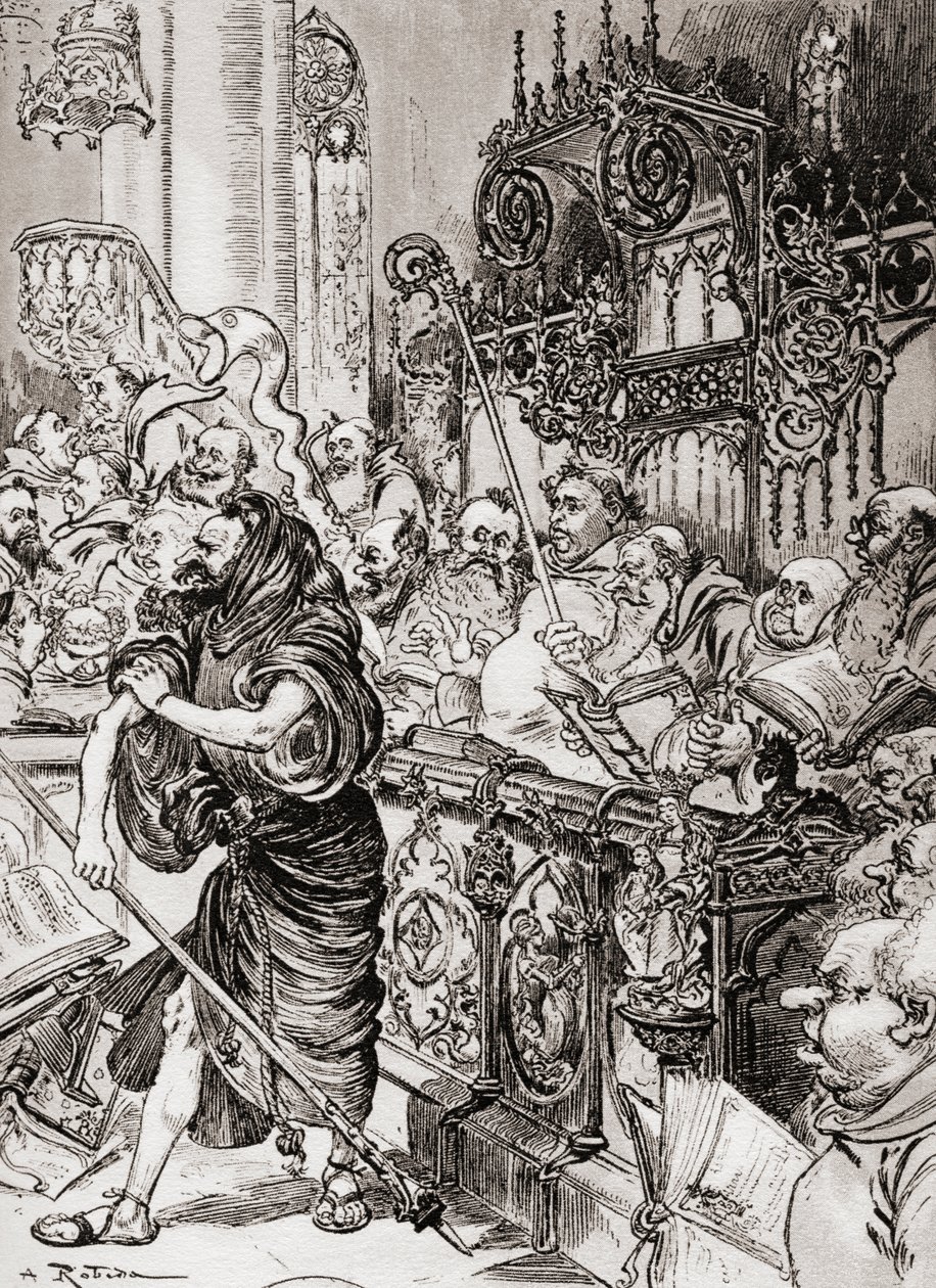 Frère Jean des Entommeures se saisit du bastion de la croix - Albert Robida