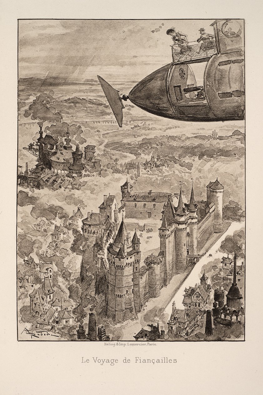 Illustration pour Le vingtième siècle : La vie électrique - Albert Robida