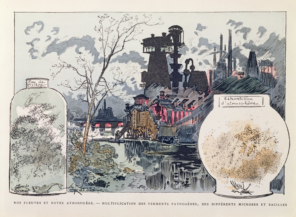Pollution industrielle, illustration de 
