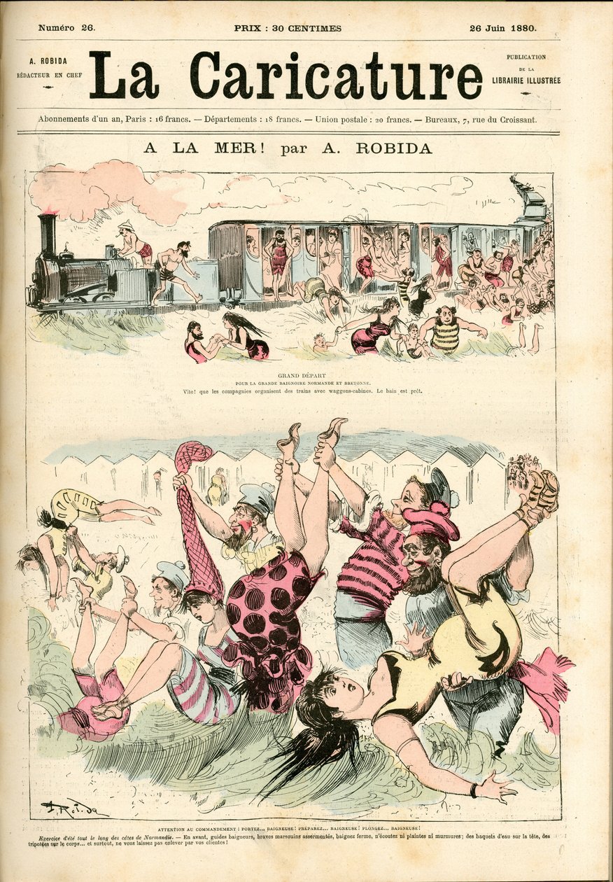 Vers la mer ! 1880 (gravure) - Albert Robida