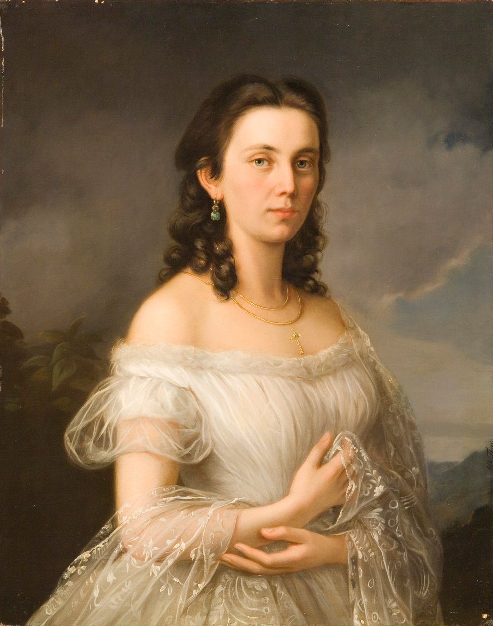 Albert Theer (1815-1902) - Princesse Julia von Liechtenstein (1817-1895), née comtesse Potocki - Albert Theer