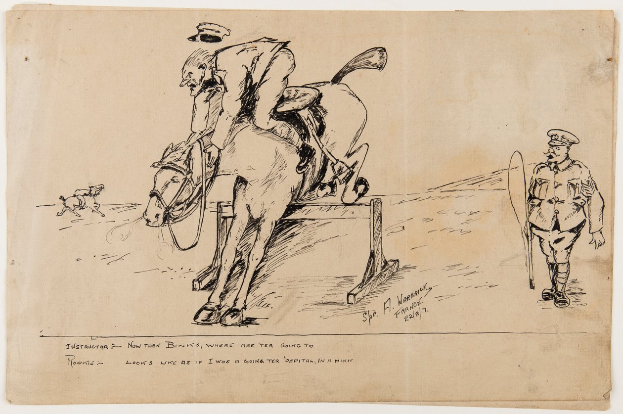 Dessin humoristique de la Première Guerre mondiale, 22 septembre 1917 - Albert Warbrick