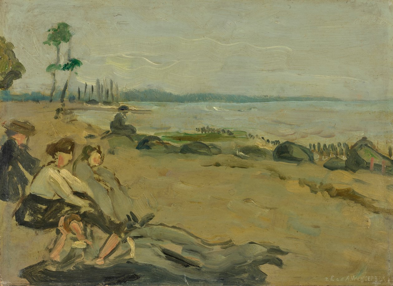 Plage de baignade - Albert Weisgerber