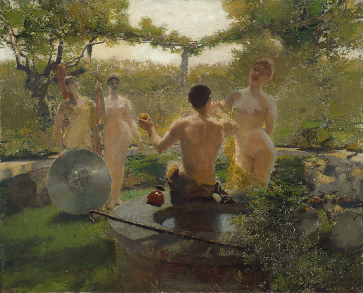 Le jugement de Pâris - Albert von Keller