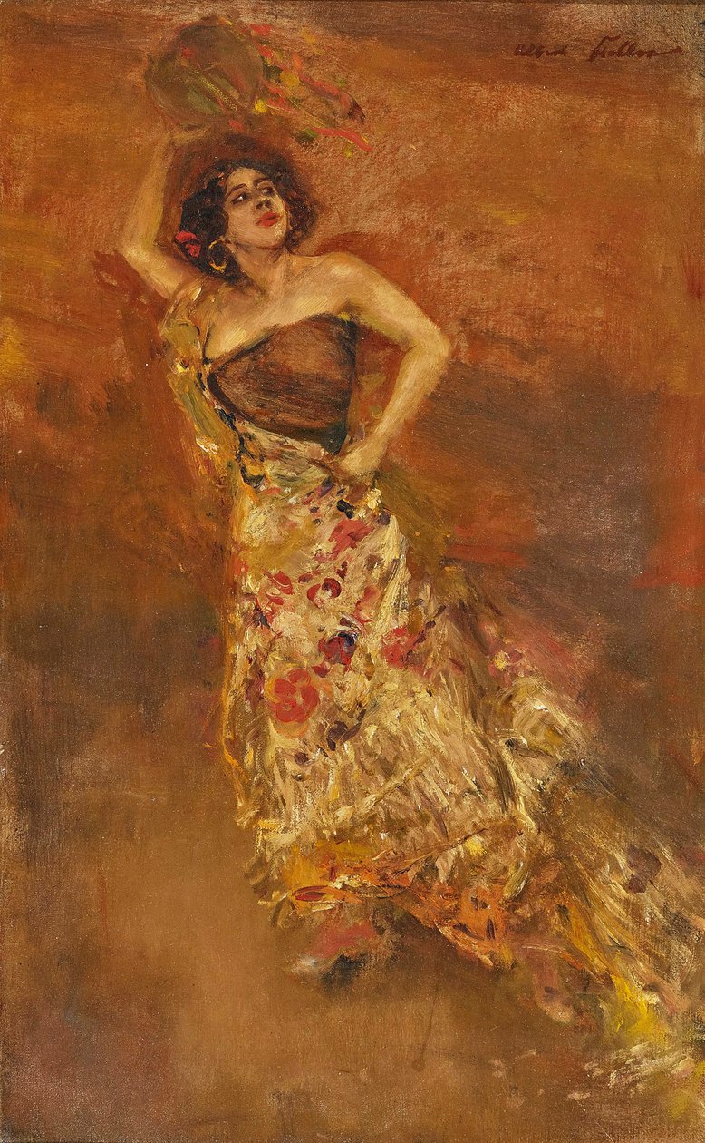 Danseuse espagnole Caroline Otéro en Carmen - Albert von Keller