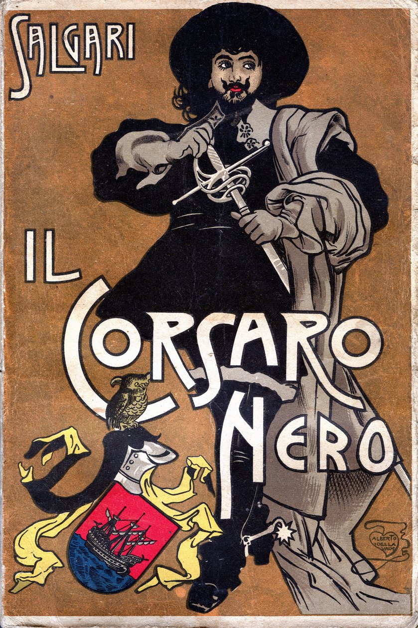Couverture du roman Il Corsaro Nero Le corsaire noir d