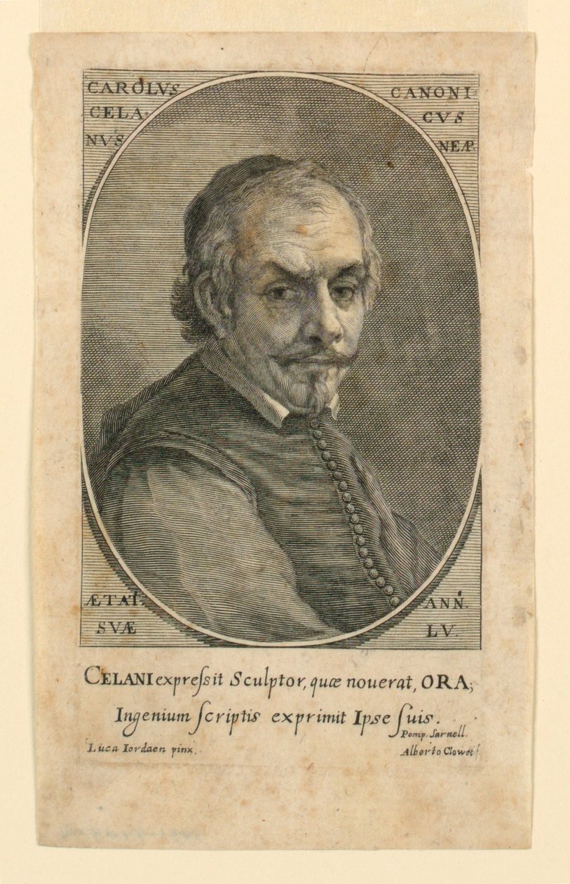 Portrait de Carolus Celanus (Celani) - Albertus Clouwet