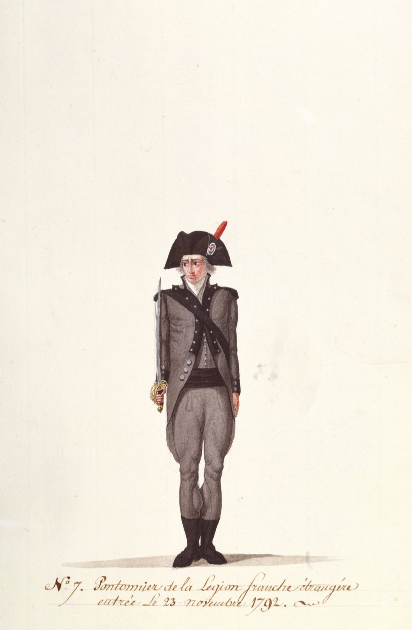 Un Pontonnier de la Légion Étrangère Française, de Coppetiers, 23 novembre 1792 - Albertus Gregorius