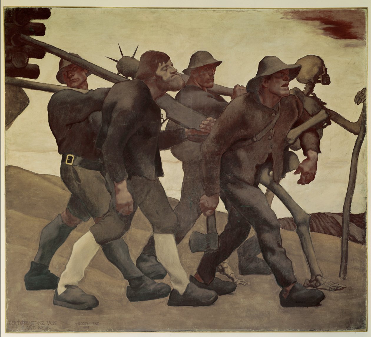 Danse Macabre de 1809 (huile sur toile) - Albin Egger-Lienz