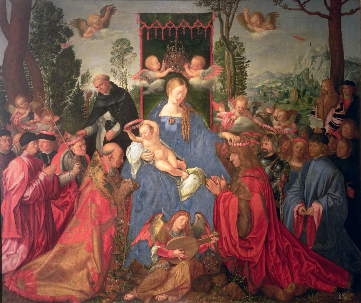 Retable de la guirlande de roses, 1600 - Albrecht Dürer