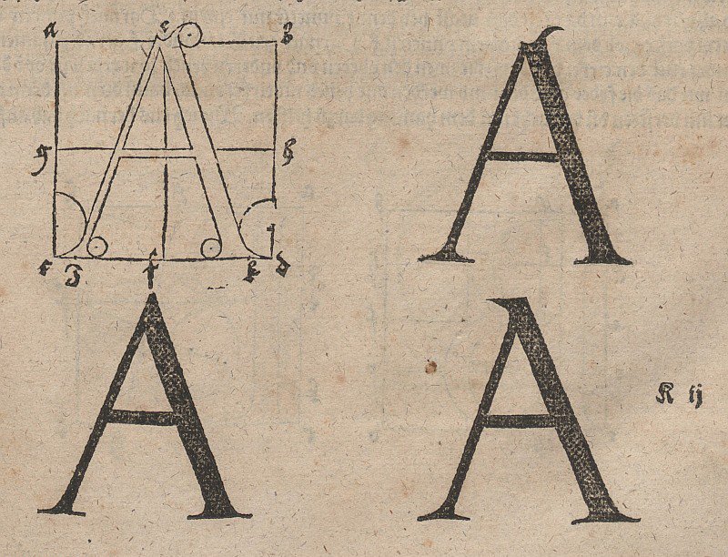 Construction de lettres - Albrecht Dürer