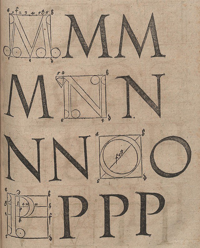 Construction de lettres - Albrecht Dürer