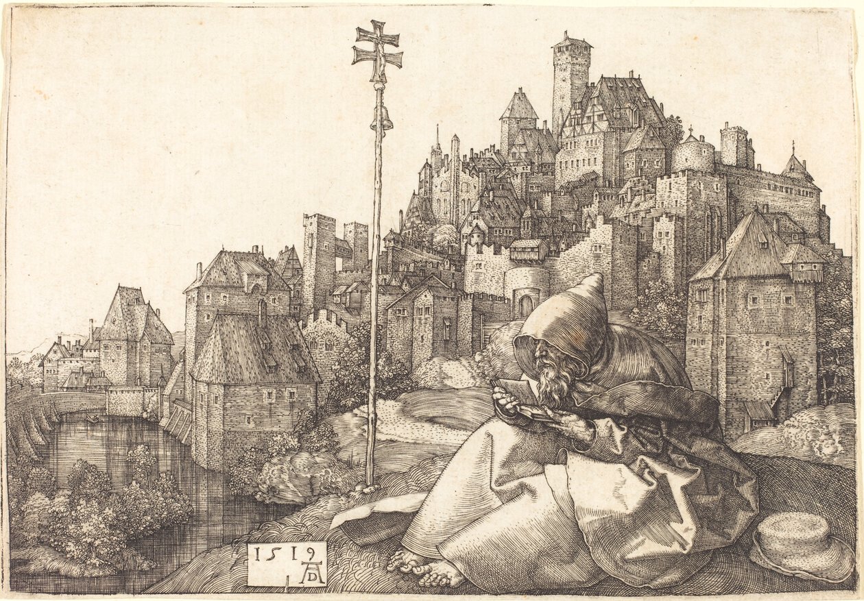 Saint Antoine lisant - Albrecht Dürer