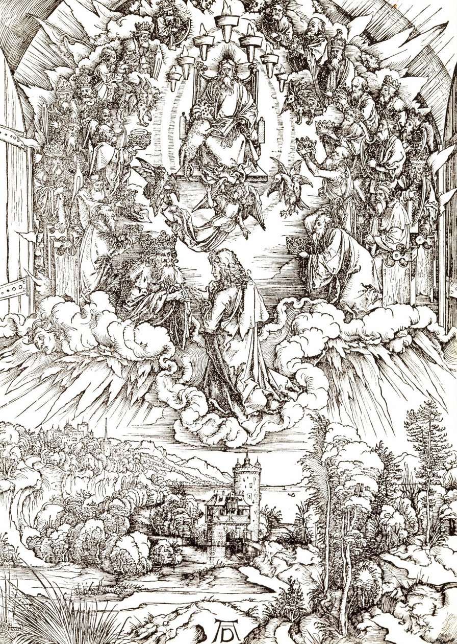 Saint Jean devant Dieu et les Anciens - Albrecht Dürer