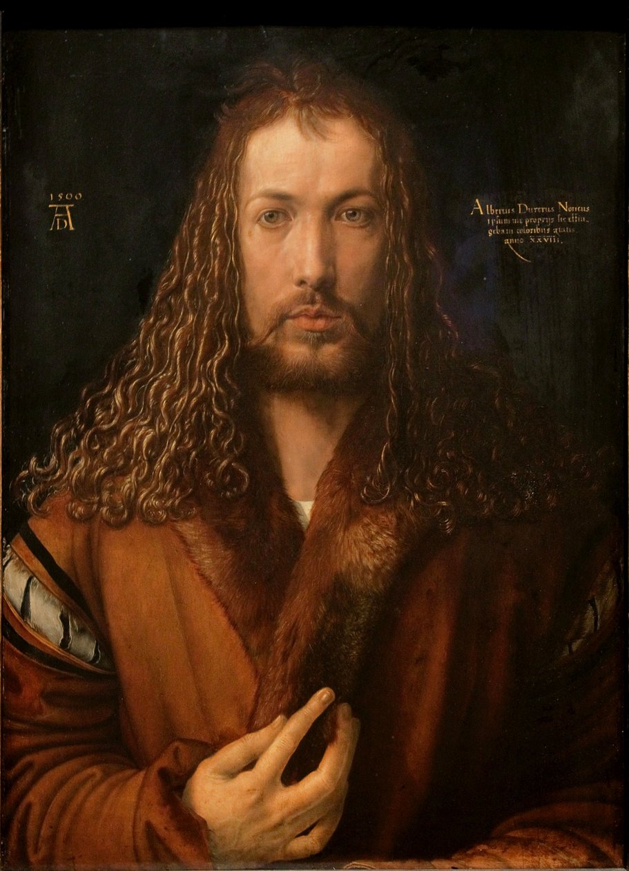 Autoportrait en manteau de fourrure - Albrecht Dürer