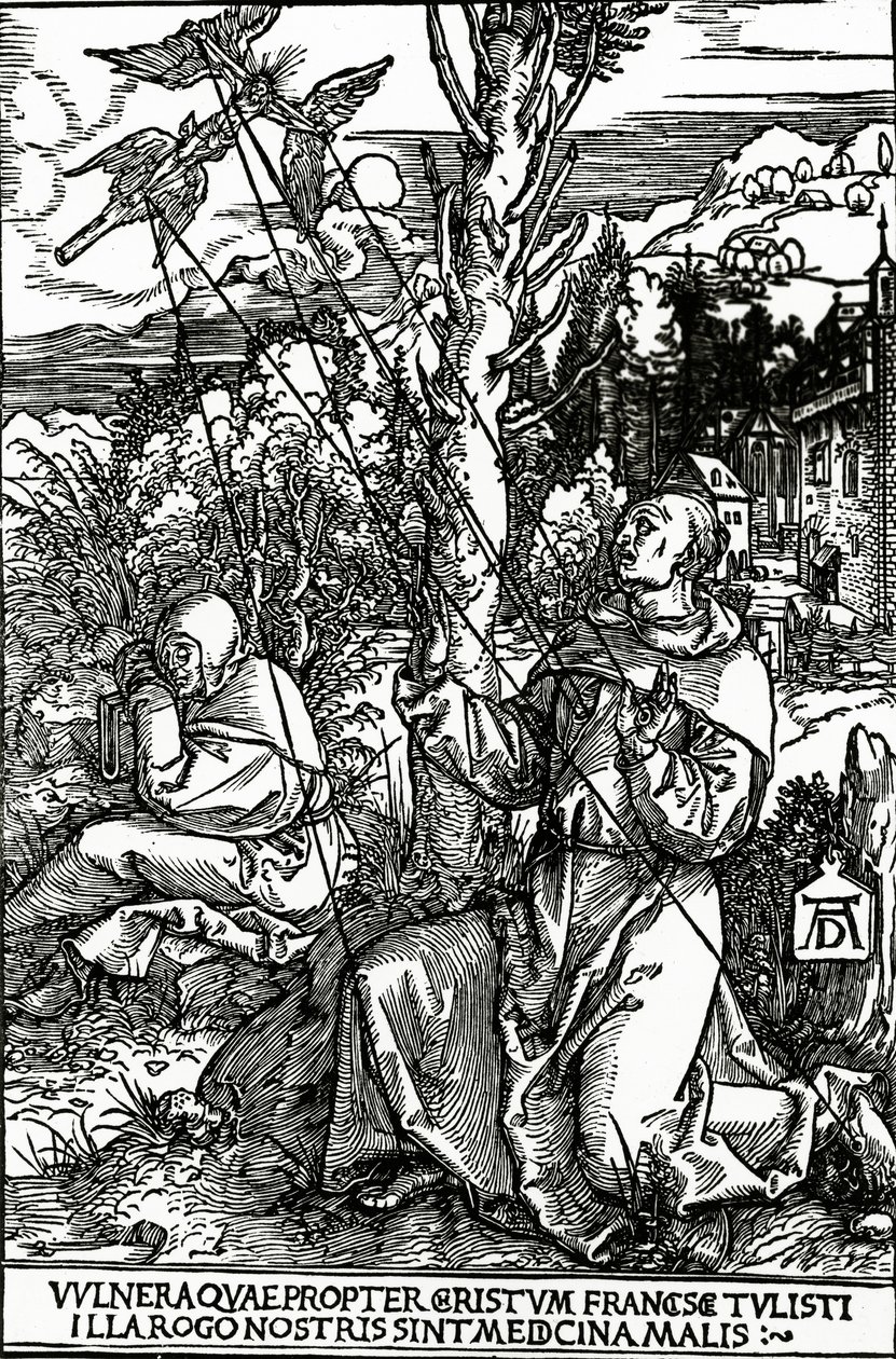 Saint François recevant les stigmates, c.1503-4 - Albrecht Dürer