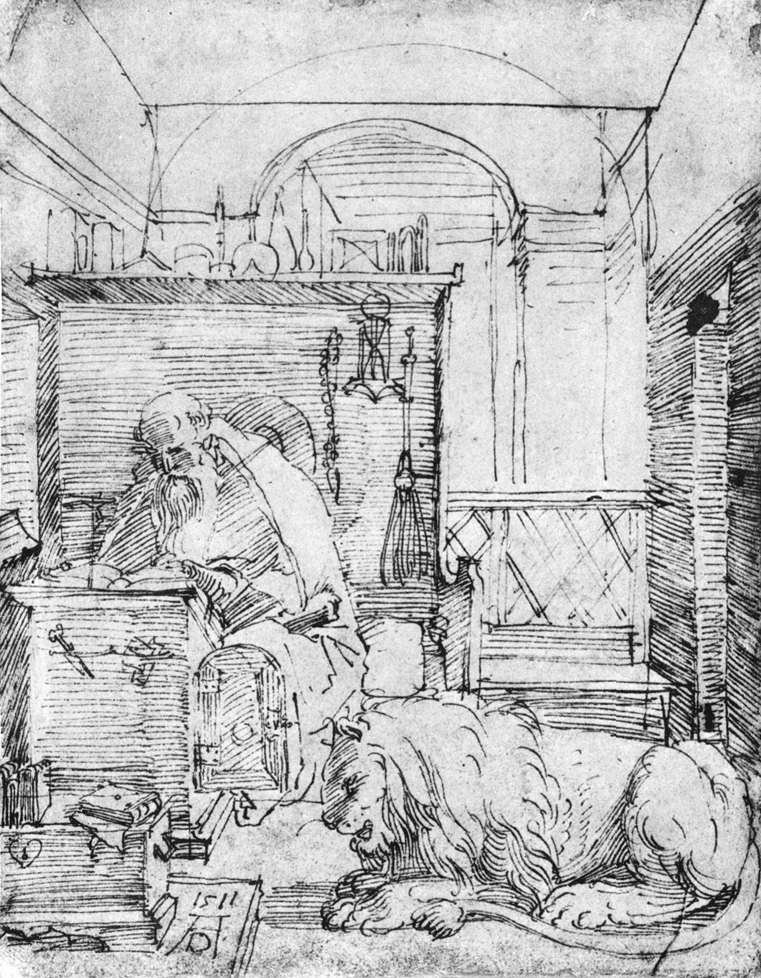 Saint Jérôme dans son étude - Albrecht Dürer