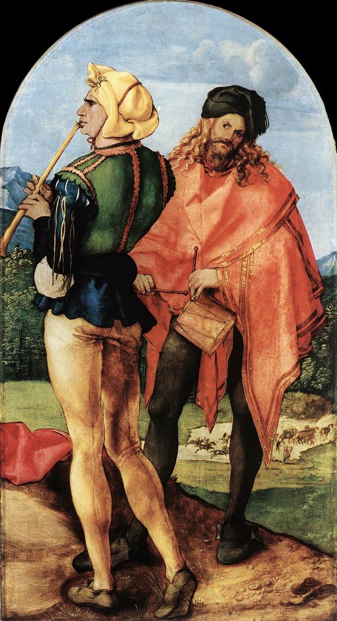 Deux musiciens - Albrecht Dürer