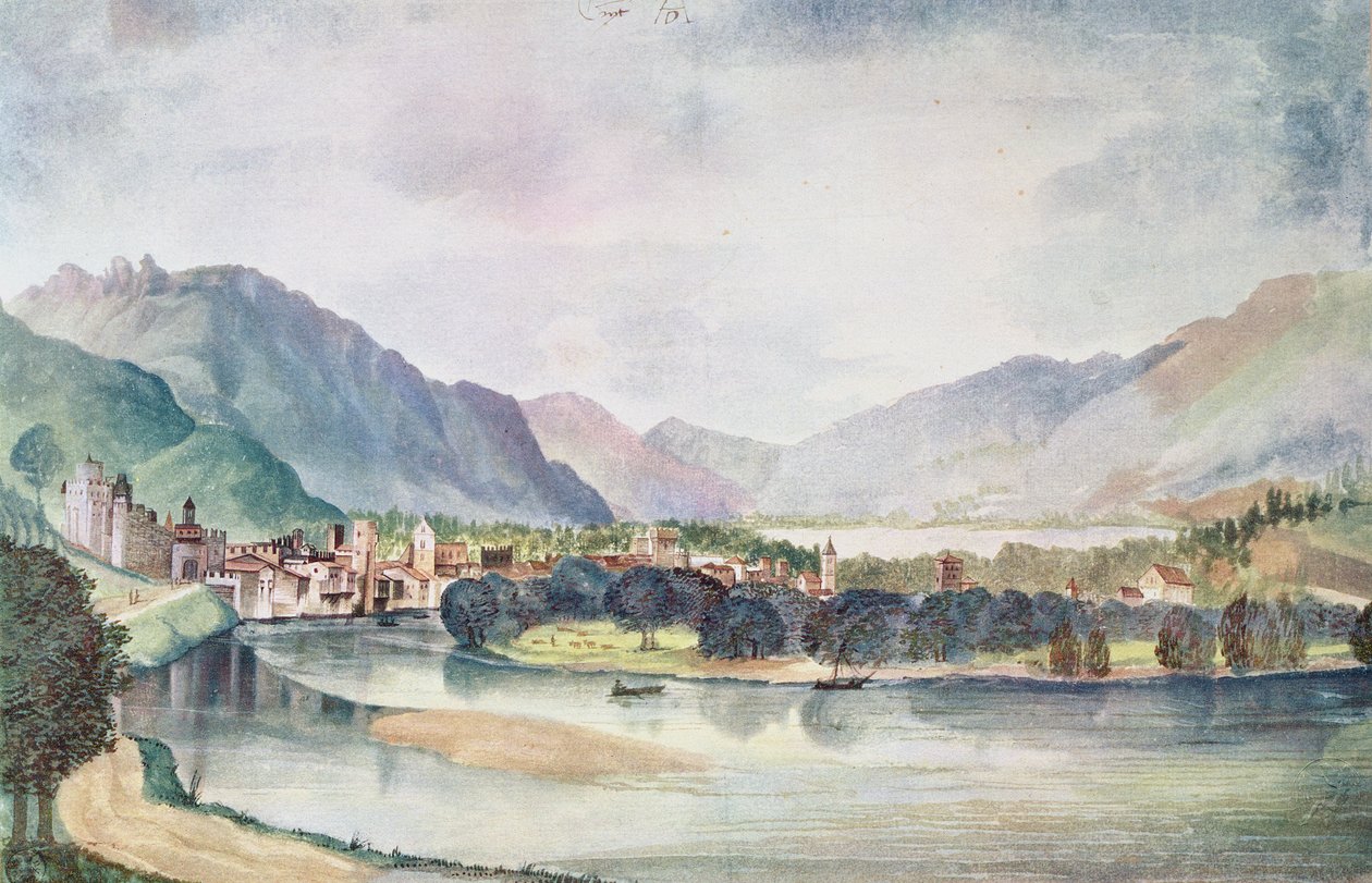 Vue de Trente, 1494 - Albrecht Dürer