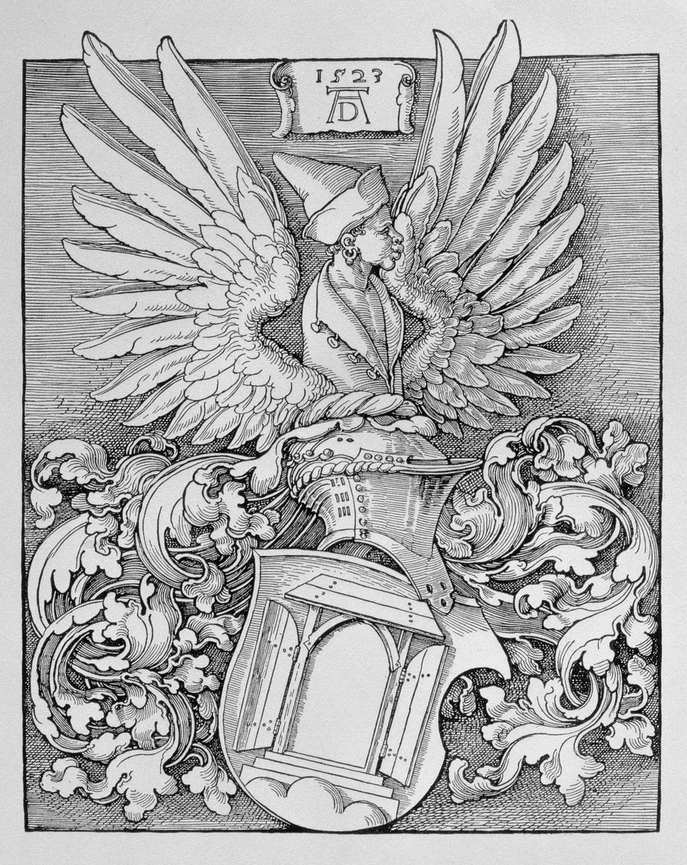 Blason de la famille Dürer, avec le monogramme de l