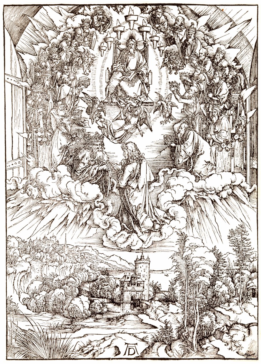 Saint Jean devant Dieu et les Anciens, de l