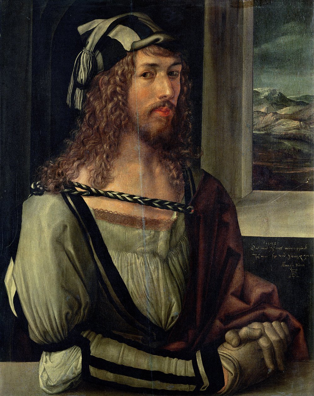 Étude pour autoportrait avec un gant, vers 1498 - Albrecht Dürer