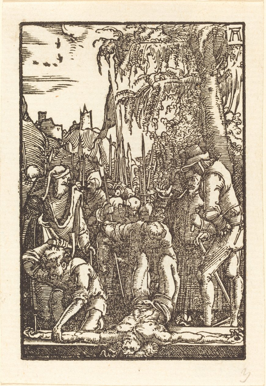 Christ cloué sur la croix - Albrecht Altdorfer