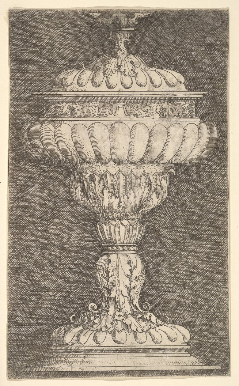 Gobelet couvert avec une boule ailée sur le dessus, n.d. - Albrecht Altdorfer