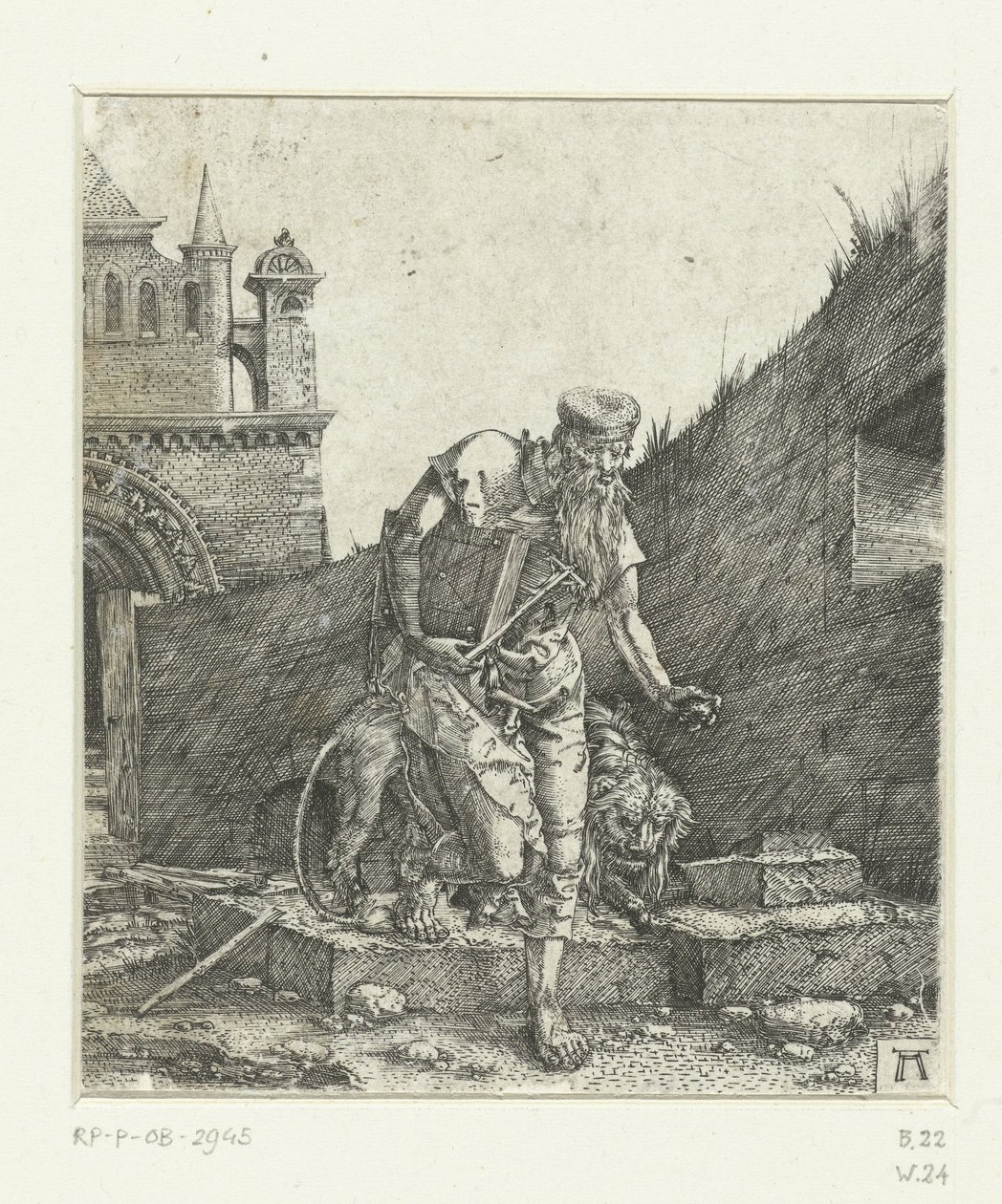 Saint Jérôme dans la cour d