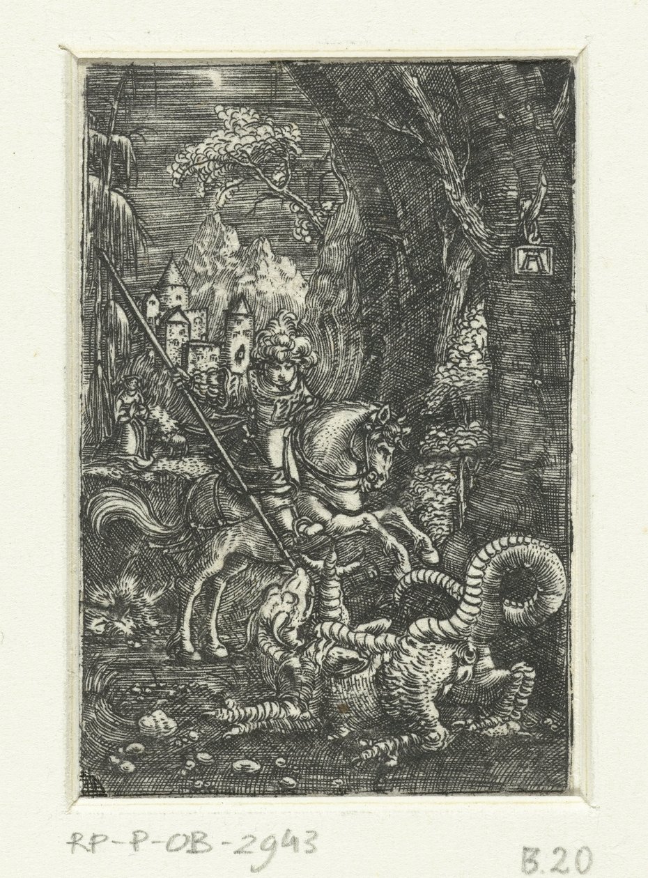 Saint Georges tue le dragon - Albrecht Altdorfer
