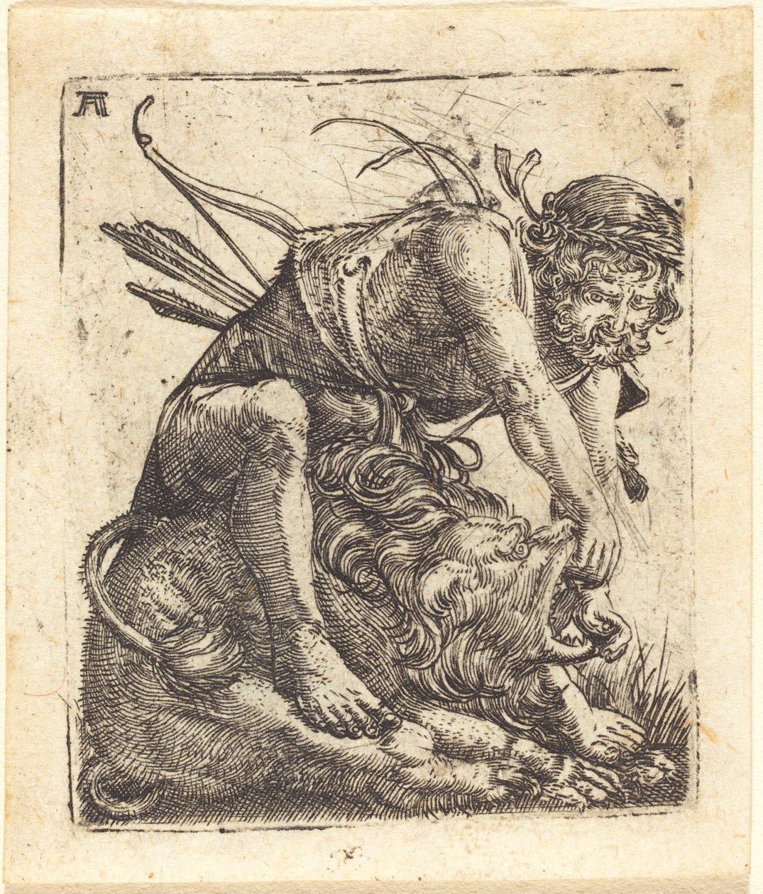 Hercule vainquant le lion de Némée - Albrecht Altdorfer