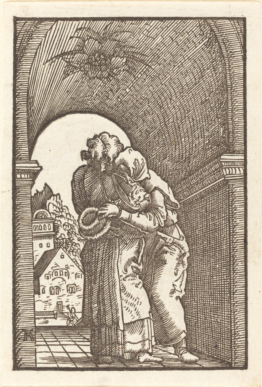 Joachim embrassant Anne - Albrecht Altdorfer