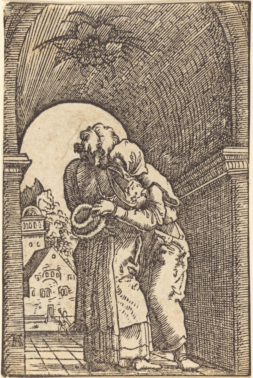 Joachim embrassant Anne - Albrecht Altdorfer