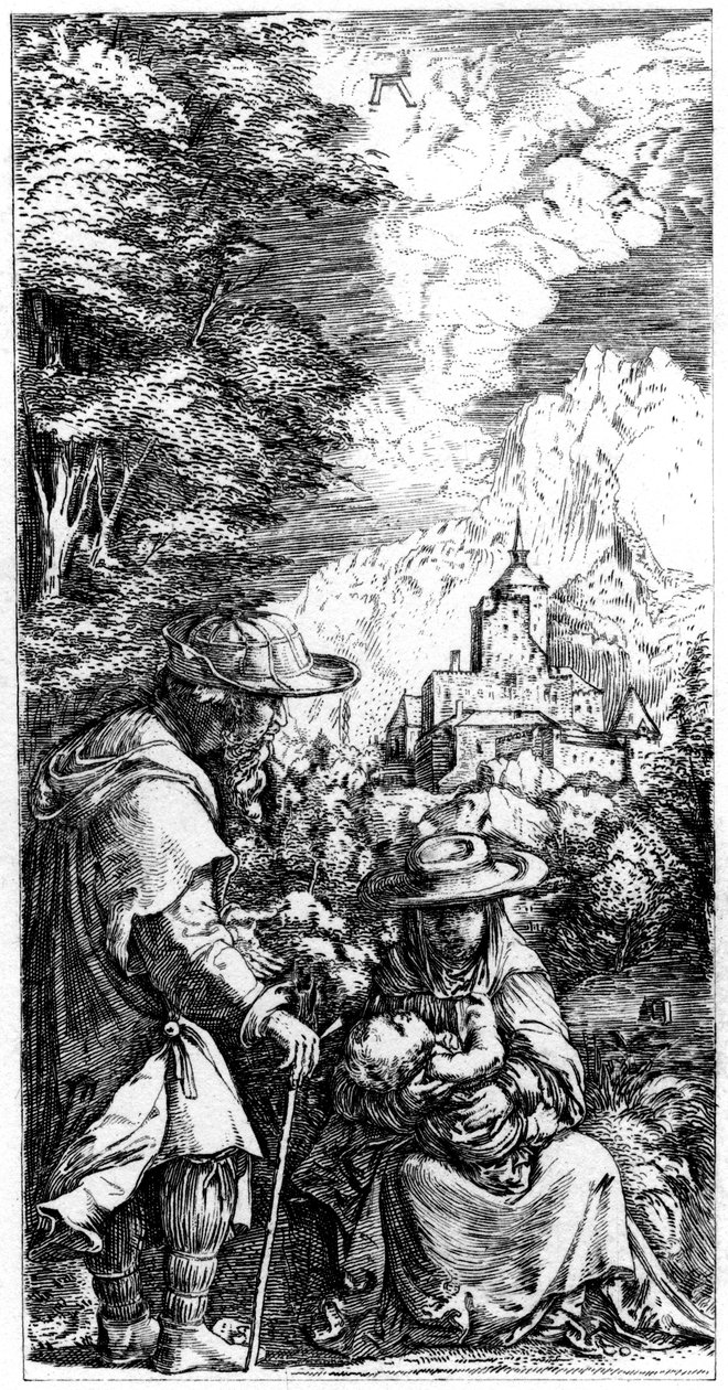 Repos pendant la fuite en Égypte - Albrecht Altdorfer