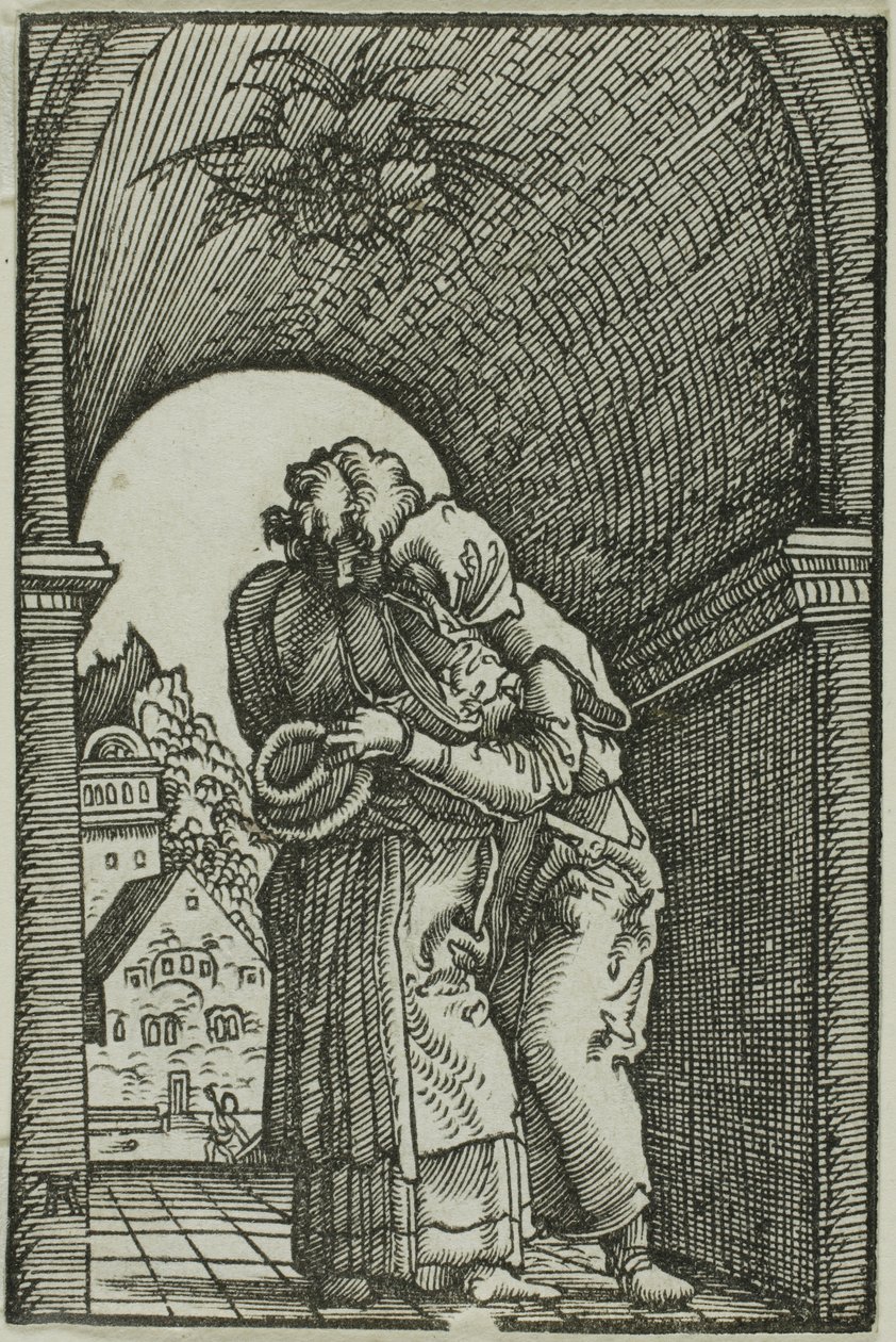 La rencontre de Joachim et Anne, de La Chute et la Rédemption de l