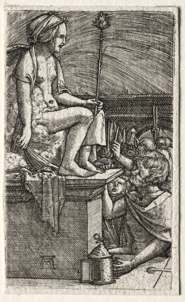 La courtisane romaine ou La vengeance du sorcier Virgile, 1520-1526 - Albrecht Altdorfer