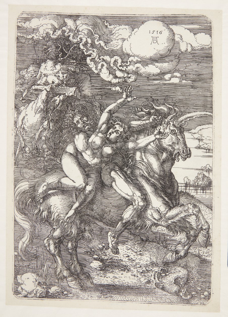 Enlèvement sur une licorne - Albrecht Dürer