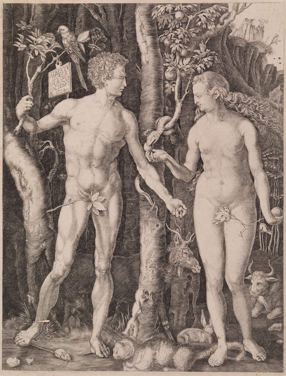 Adam et Ève - Albrecht Dürer