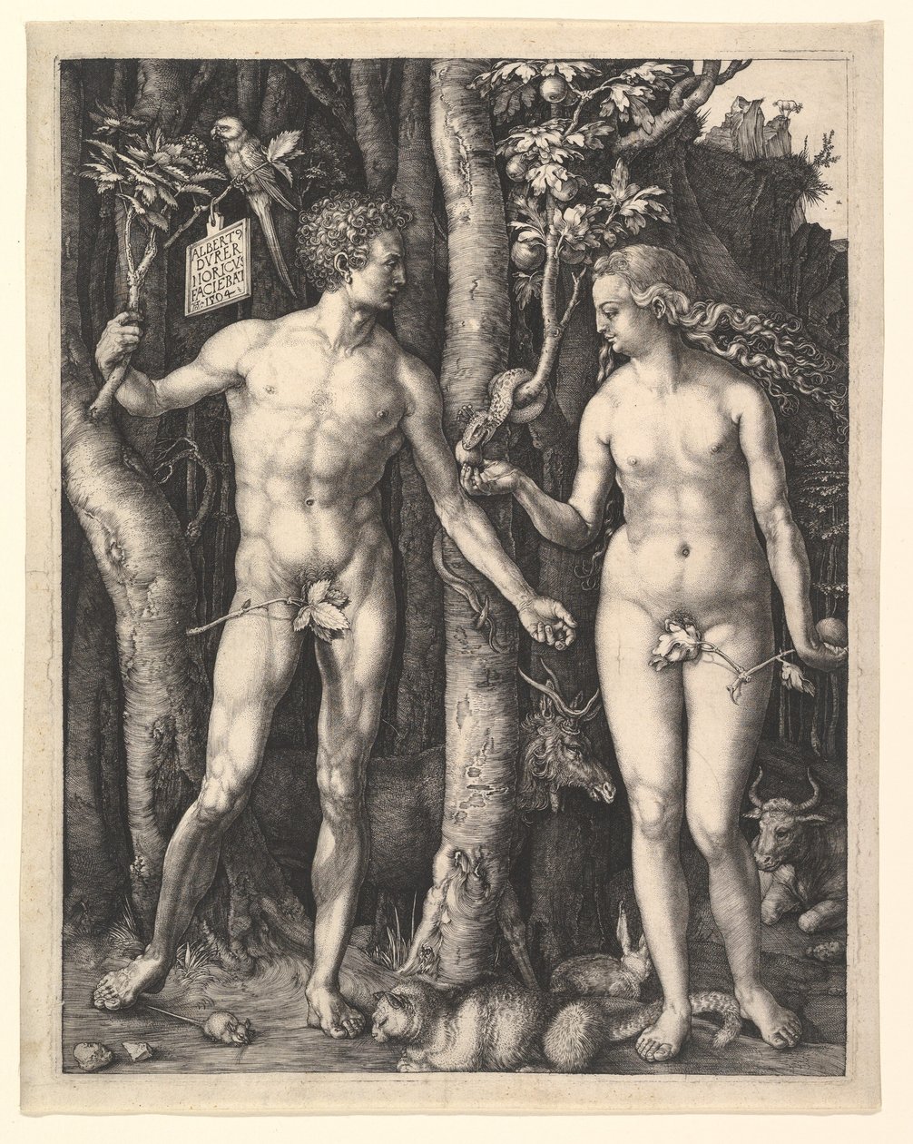 Adam et Ève - Albrecht Dürer