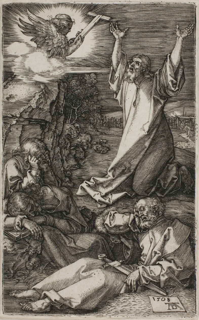 Agonie dans le jardin, de La Passion gravée - Albrecht Dürer