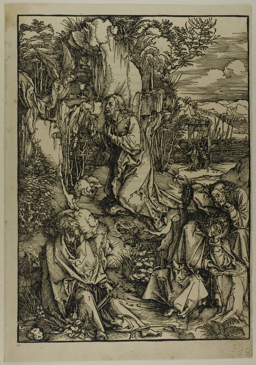 Agonie dans le jardin, de La Grande Passion - Albrecht Dürer