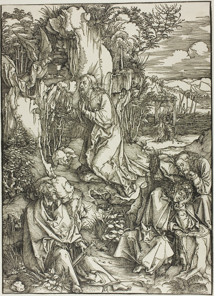 Agonie dans le jardin, de La Grande Passion - Albrecht Dürer