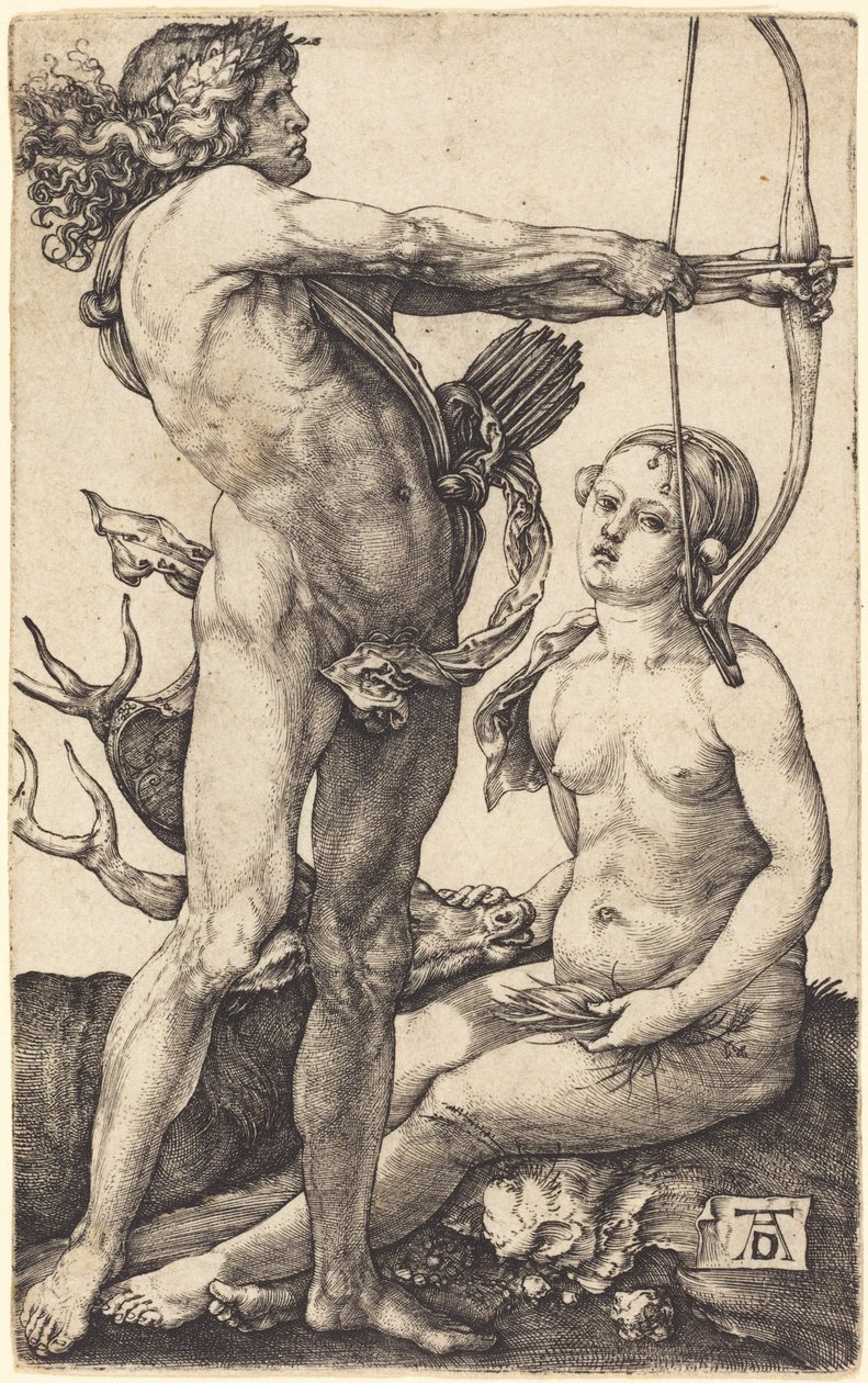 Apollon et Diane - Albrecht Dürer