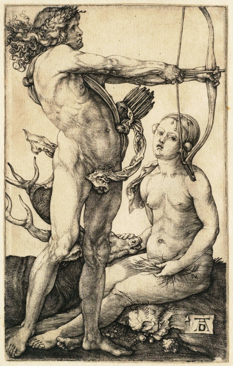 Apollon et Diane - Albrecht Dürer