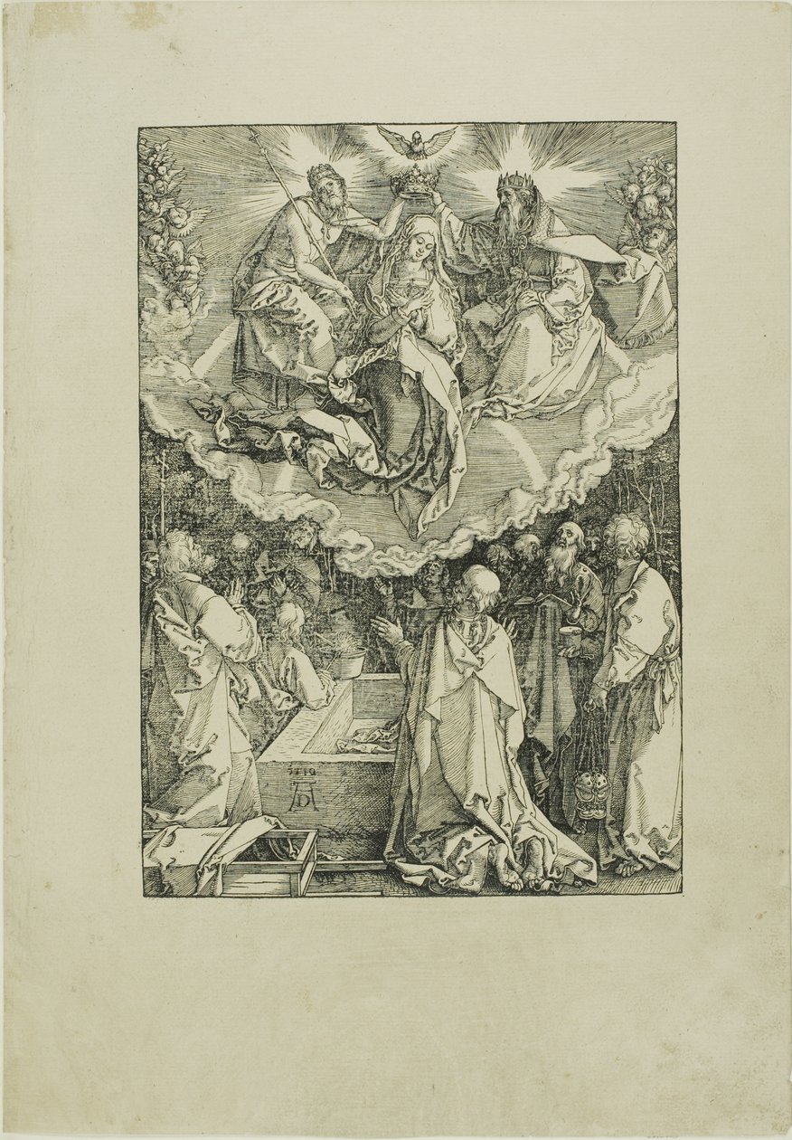 Assomption et Couronnement de la Vierge, de La Vie de la Vierge - Albrecht Dürer